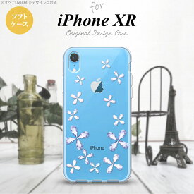 iPhoneXR iPhone XR スマホケース ソフトケース 花柄 カット 紫 メンズ レディース nk-ipxr-tp077