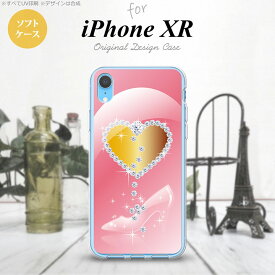 iPhoneXR iPhone XR スマホケース ソフトケース ハート ガラスの靴 ピンク メンズ レディース nk-ipxr-tp237