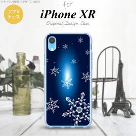 iPhoneXR iPhone XR スマホケース ソフトケース 雪 A 紺 メンズ レディース nk-ipxr-tp637