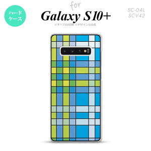 SC-04L SCV42 Galaxy S10+ �X�}�z�P�[�X �J�o�[ �`�F�b�N �u���[ �X�e���h�O���X�� nk-s10p-sg11