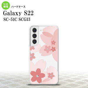 SC-51C SCG13 Galaxy S22 �X�}�z�P�[�X �w�ʃP�[�X �n�[�h�P�[�X �ԕ� �T�N�� B �s���N �����Y ���f�B�[�X nk-s22-058