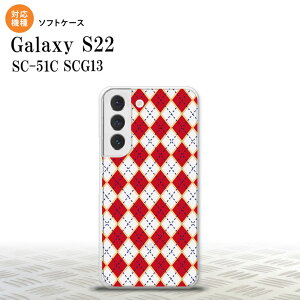 SC-51C SCG13 Galaxy S22 X}zP[X wʃP[X\tgP[X A[KC NA  Y fB[X nk-s22-tp1404