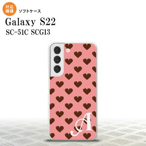 SC-51C SCG13 Galaxy S22 �X�}�z�P�[�X �w�ʃP�[�X�\�t�g�P�[�X �n�[�g B �s���N +�A���t�@�x�b�g �����Y ���f�B�[�X nk-s22-tp173i