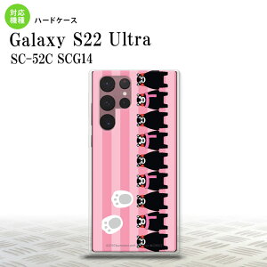 SC-52C SCG14 Galaxy S22 Ultra �X�}�z�P�[�X �w�ʃP�[�X �n�[�h�P�[�X ���܃��� �X�g���C�v �s���N �����Y ���f�B�[�X nk-s22ul-km11