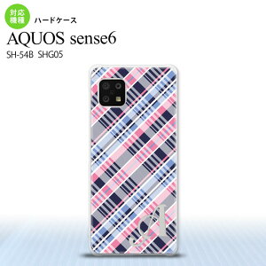 SH-54B SHG05 AQUOS sense6 �X�}�z�P�[�X �n�[�h�P�[�X �`�F�b�N A �s���N �� +�A���t�@�x�b�g �����Y ���f�B�[�X nk-sens6-439i