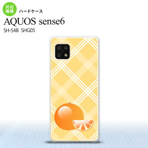 SH-54B SHG05 AQUOS sense6 �X�}�z�P�[�X �n�[�h�P�[�X �t���[�c �I�����W �I�����W �����Y ���f�B�[�X nk-sens6-652