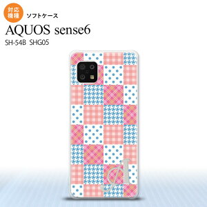 SH-54B SHG05 AQUOS sense6 �X�}�z�P�[�X �\�t�g�P�[�X �p�b�`���[�N �s���N ���F +�A���t�@�x�b�g �����Y ���f�B�[�X nk-sens6-tp1062i