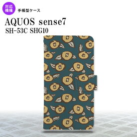 sense7 sense7 手帳型スマホケース カバー つばき 紺 2022年 11月発売 nk-004s-sens7-dr1703