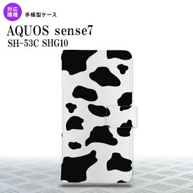 sense7 sense7 手帳型スマホケース カバー ダルメシアン 牛 クリア 2022年 11月発売 nk-004s-sens7-dr479