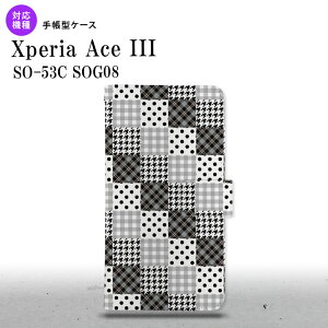 SO-53C SOG08 Xperia Ace III 蒠^X}zP[X Jo[ pb`[N  nk-004s-so53c-dr1063