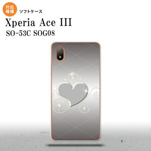 SO-53C SOG08 ���C���o�C�� Xperia Ace III �X�}�z�P�[�X �w�ʃP�[�X�\�t�g�P�[�X �n�[�g E �O���[ 2022�N 6������ nk-so53c-tp318