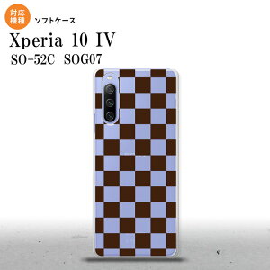 SO-52C SOG07 Xperia 10IV スマホケース 背面ケースソフトケース スクエア 茶 2022年 7月発売 nk-xp104-tp032