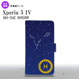 Xperia 5IV Xperia5IV 手帳型スマホケース カバー 星座 うお座 2022年 10月発売 nk-004s-xp54-dr853