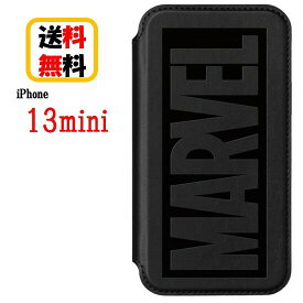 MARVEL iPhone 13 mini ガラスフリップケース PG-DGF21J21VEN ヴェノム iPhoneケース iPhone13miniケース アイフォン 13mini カード収納 写真収納 キャラクター 手帳型 オリジナルアレンジ 送料無料