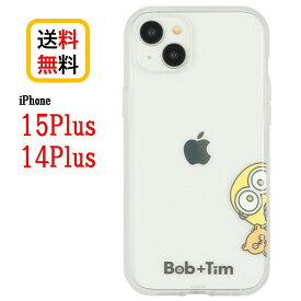 怪盗グルー ミニオンズ iPhone 15Plus 14Plus スマホケース IIIIfi+ clear イーフィット クリア MINI-455A ボブ＆ティムiPhoneケース 耐衝撃 iPhone15Plus iPhone14Plus 15 14 Plus iPhone15Plusケース iPhone14Plusケース クリアケース 透明 耐衝撃ケース 送料無料