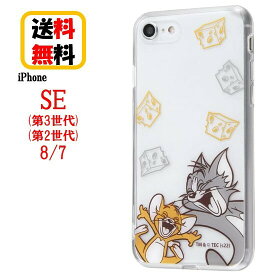 トムとジェリー iPhone SE 第3世代 第2世代 8 7 スマホケース ハイブリッドケース トム＆ジェリー Clear Pop IN-WP24UK/TJ17 iPhoneケース クリアケース キャラクター ケース 透明ケース 耐衝撃 iPhoneSE3 iPhoneSE2 iPhone8 iPhone7 ケース アイフォン 送料無料