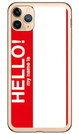 Hello my name is レッド （ソフトTPUクリア） iPhone 11 Pro Max Apple SECOND SKIN iphone11promax ケース iphone11promax カバー アイフォーン11プロマックス ケース アイフォーン11プロマックス カバー アイフォン 11 送料無料