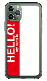 Hello my name is レッド （ソフトTPUクリア） iPhone 11 Pro Apple SECOND SKIN スマホケース ソフトケース iphone11pro ケース iphone11pro カバー アイフォーン11プロ ケース アイフォーン11プロ カバー アイフォン 11プロ 送料無料