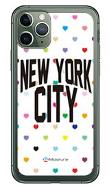 NYC マルチハートドットホワイト （ソフトTPUクリア） design by Moisture iPhone 11 Pro Apple SECOND SKIN iphone11pro ケース iphone11pro カバー アイフォーン11プロ ケース アイフォーン11プロ カバー アイフォン 11プロ 送料無料