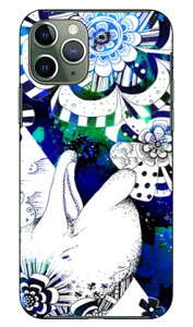 kion 「Modello_1 イルカ 青&緑」 iPhone 11 Pro Apple SECOND SKIN 受注生産 スマホケース ハードケース iphone11pro ケース iphone11pro カバー アイフォーン11プロ ケース アイフォーン11プロ カバー アイフォ