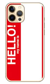 Hello my name is レッド （ソフトTPUクリア） iPhone 12 Pro Max Apple SECOND SKIN iphone12promax ケース iphone12promax カバー アイフォーン12プロマックス ケース アイフォーン12プロマックス カバー アイフォン 12 送料無料