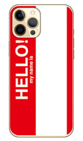 Hello my name is レッド （クリア） iPhone 12 Pro Max Apple SECOND SKIN iphone12promax ケース iphone12promax カバー アイフォーン12プロマックス ケース アイフォーン12プロマックス カバー アイフォン 12 送料無料