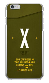 Cf LTD ミリタリー イニシャル アルファベット X カーキ （クリア） iPhone 6 Plus Apple Coverfull アップル iphone6 plus iphone6 plus ケース iphone6 plus カバー アイフォーン6プラス ケース アイフォーン6プラス カバー 送料無料