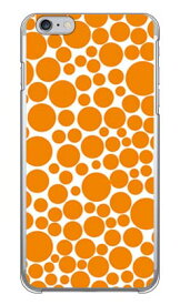 バブルドット ホワイト×オレンジ （クリア） iPhone 6 Plus Apple SECOND SKIN iphone6plus ケース iphone6plus カバー アイフォーン6プラス ケース アイフォーン6プラス カバー アイフォン 6 プラス 送料無料