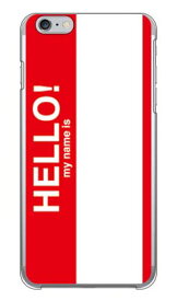 Hello my name is レッド （クリア） iPhone 6 Plus Apple SECOND SKIN iphone6plus ケース iphone6plus カバー アイフォーン6プラス ケース アイフォーン6プラス カバー アイフォン 6 プラス 送料無料