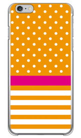 ドット ボーダー オレンジ （クリア） iPhone 6s Plus Apple SECOND SKIN iphone6splus ケース iphone6splus カバー iphone 6s plus ケース iphone 6s plus カバー アイフォン6sプラス ケース アイフォン6sプラス カバー 送料無料