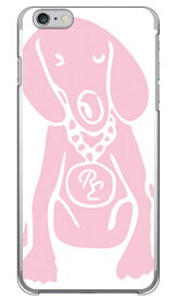Dog ホワイト×ピンク design by ROTM （クリア） iPhone 6s Plus Apple SECOND SKIN iphone6splus ケース iphone6splus カバー iphone 6s plus ケース iphone 6s plus カバー アイフォン6sプラス ケース アイフォン6sプラス カバー 送料無料