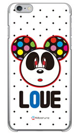 Love Panda ブラックドット （クリア） design by Moisture iPhone 6s Plus Apple SECOND SKIN iphone6splus ケース iphone6splus カバー iphone 6s plus ケース iphone 6s plus カバー アイフォン6sプラス ケース 送料無料