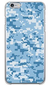 DIGITAL camouflage �u���[ �i�N���A�j design by Moisture iPhone 6s Plus Apple SECOND SKIN iphone6splus �P�[�X iphone6splus �J�o�[ iphone 6s plus �P�[�X iphone 6s plus �J�o�[ �A�C�t�H��6s�v���X �P�[�X ��������