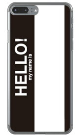 Hello my name is ブラック （クリア） iPhone 8 Plus 7 Plus Apple SECOND SKIN iphone8plus 7plus ケース iphone8plus 7plus カバー アイフォーン8プラス 7プラス ケース アイフォーン8プラス 7プラス カバー アイフォン 8 送料無料