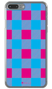 Buffalo check �s���N×�u���[ �i�N���A�j design by Moisture iPhone 8 Plus 7 Plus Apple SECOND SKIN iphone8plus 7plus �P�[�X iphone8plus 7plus �J�o�[ �A�C�t�H�[��8�v���X 7�v���X �P�[�X �A�C�t�H�[��8�v���X 7�v���X 