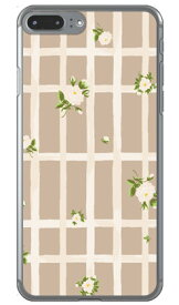 SINDEE 「Flower Grid （ベージュ）」 （クリア） iPhone 8 Plus 7 Plus Apple SECOND SKIN iphone8plus 7plus ケース iphone8plus 7plus カバー アイフォーン8プラス 7プラス ケース アイフォーン8プラス 7プラス カバー アイフォン 8 送料無料