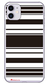 Moisture Stripe ブラックホワイト （クリア） design by Moisture iPhone 11 Apple SECOND SKIN 受注生産 スマホケース ハードケース iphone11 ケース iphone11 カバー アイフォーン11 ケース アイフォーン11 カバー アイフォン 11 送料無料