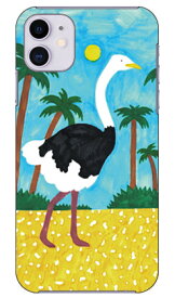 Ostrich designed by おおかわひさし iPhone 11 Apple SECOND SKIN セカンドスキン 全面 受注生産 スマホケース ハードケース iphone11 ケース iphone11 カバー アイフォーン11 ケース アイフォーン11 カバー アイフォン 11 送料無料
