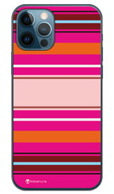 Moisture Stripe ピンク （ソフトTPUクリア） design by Moisture iPhone 12 Apple SECOND SKIN 受注生産 スマホケース ソフトケース iphone12 ケース iphone12 カバー アイフォーン12 ケース アイフォーン12 カバー アイフォン 12 送料無料