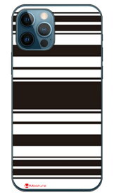 Moisture Stripe ブラックホワイト （クリア） design by Moisture iPhone 12 Apple SECOND SKIN スマホケース ハードケース iphone12 ケース iphone12 カバー アイフォーン12 ケース アイフォーン12 カバー アイフォン 12 送料無料