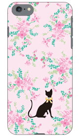 花柄とピンクとオレンジリボンのネコ design by ARTWORK iPhone SE (2022 第3世代・2020 第2世代) 8 7 Apple Coverfull iphone8 iphone7 ケース iphone8 iphone7 カバー iphone 8 iphone 7 ケース iphone 8 iphone 7 カバーアイフォーン7 ケース 送料無料