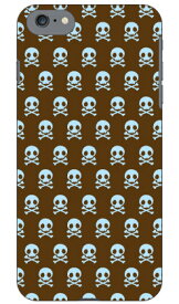 スカル柄 ブラウン×ブルー design by ARTWORK iPhone SE (2022 第3世代・2020 第2世代) 8 7 Apple Coverfull iphone8 iphone7 ケース iphone8 iphone7 カバー iphone 8 iphone 7 ケース iphone 8 iphone 7 カバーアイフォーン7 ケース アイフォーン7 送料無料