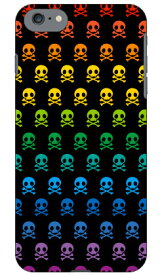 スカル柄 ブラック×レインボー design by ARTWORK iPhone SE (2022 第3世代・2020 第2世代) 8 7 Apple Coverfull iphone8 iphone7 ケース iphone8 iphone7 カバー iphone 8 iphone 7 ケース iphone 8 iphone 7 カバーアイフォーン7 ケース 送料無料