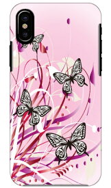 バタフライA ピンク produced by COLOR STAGE iPhone X XS Apple Coverfull ハードケース iphoneX iphoneXS ケース iphoneX iphoneXS カバー iphone X iphone XS ケース iphone X iphone XS カバーアイフォーン10 10S ケース アイフォーン10 送料無料