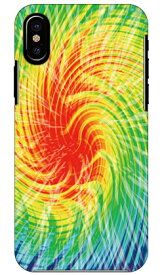 Tie dye イエローレッド design by ROTM iPhone X XS Apple SECOND SKIN ハードケース iphoneX iphoneXS ケース iphoneX iphoneXS カバー iphone X iphone XS ケース iphone X iphone XS カバーアイフォーン10 10S ケース アイフォーン10 送料無料