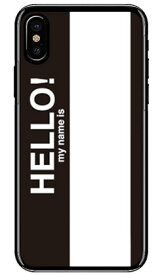 Hello my name is ブラック （クリア） iPhone X XS Apple SECOND SKIN ハードケース iphoneX iphoneXS ケース iphoneX iphoneXS カバー iphone X iphone XS ケース iphone X iphone XS カバーアイフォーン10 10S ケース アイフォーン10 送料無料