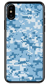 DIGITAL camouflage ブルー （クリア） design by Moisture iPhone X XS Apple SECOND SKIN iphoneX iphoneXS ケース iphoneX iphoneXS カバー iphone X iphone XS ケース iphone X iphone XS カバーアイフォーン10 10S ケース アイフォーン10 送料無料