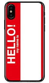 Hello my name is レッド （ソフトTPUクリア） iPhone X XS Apple SECOND SKIN ソフトケース iphoneX iphoneXS ケース iphoneX iphoneXS カバー iphone X iphone XS ケース iphone X iphone XS カバーアイフォーン10 10S 送料無料