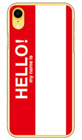 Hello my name is レッド （クリア） iPhone XR Apple SECOND SKIN ハードケース iphoneXR ケース iphoneXR カバー iphone XR ケース iphone XR カバーアイフォーン10R ケース アイフォーン10R カバー 10R ケース アイフォーン10R 送料無料