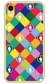 F rhombuses マルチ （クリア） design by ROTM iPhone XR Apple SECOND SKIN ハードケース iphoneXR ケース iphoneXR カバー iphone XR ケース iphone XR カバーアイフォーン10R ケース アイフォーン10R カバー 10R ケース アイフォーン10R 送料無料